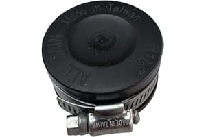 GENERIC Aqua Universe 1.5" Flexible Pipe End Cap with Clips Durable Leak Proof Hose Cap and Pipe Fitting Cover for Plumbing Systems Aquarium Water Lines Garden Pond Hoses Fish Tanks and DIY Projects