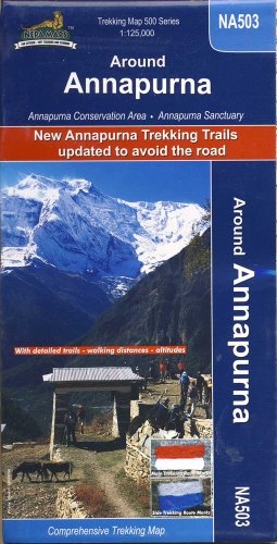 Carte de randonnée NA 503 le tour des Annapurnas échelle 1 :125.000 francais Carte de randonnée NA 503 le tour des Annapurnas échelle 1 :125.000 francais