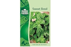 Simply Garden Sweet Basil Fresh Herb Seeds Grow Your Own Garden