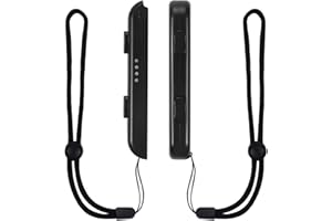 TOYMIS 2 Pack Strap Controller, Black Wrist Controller Adjustable Elastic Wristband Wrist Strap For Switch Joycon
