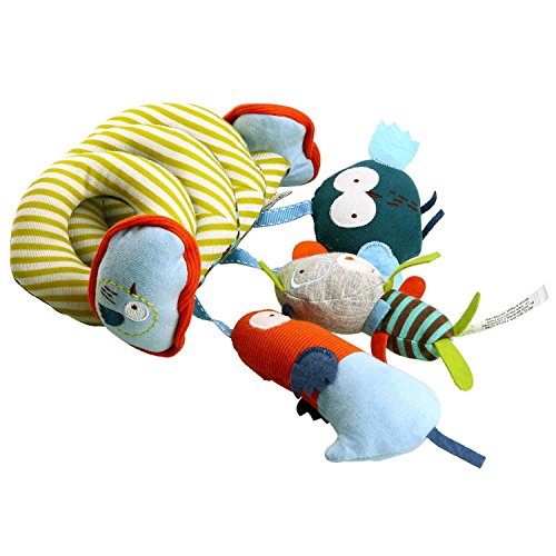 Peradix Babybett Anhänger Spielzeug Glocke hängen Krippe Bär Vögelchen Hühnchen Rassel Spielzeug - 6