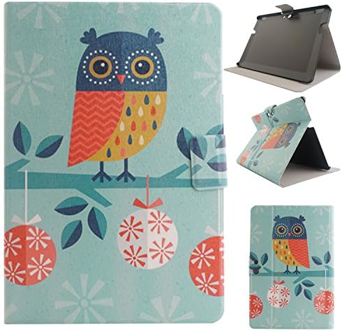 Case for Kindle Fire HDX 8.9"， Outter Smart Thinnest & Lightest Slim Shell PU Leather +PC Inner Frame Protective Cover With Auto Sleep / Wake for Amazon Kindle Fire HDX 8.9" Tablet (fit 2014 4th Generation and 2013 3rd Generation) -Owl