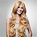 THZ long curly wigs women's wigs Golden blonde fashion cosplay hiar wigs
