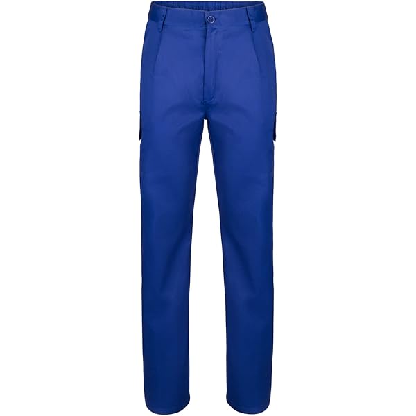 Stenso Bella werkbroek voor dames, cargobroek met stretch, elastische tailleband, 2 voorzakken, cargozak, 2 achterzakken, gereedschapszak, knieversterking, cordura-verstevigingen, donkerblauw, 36