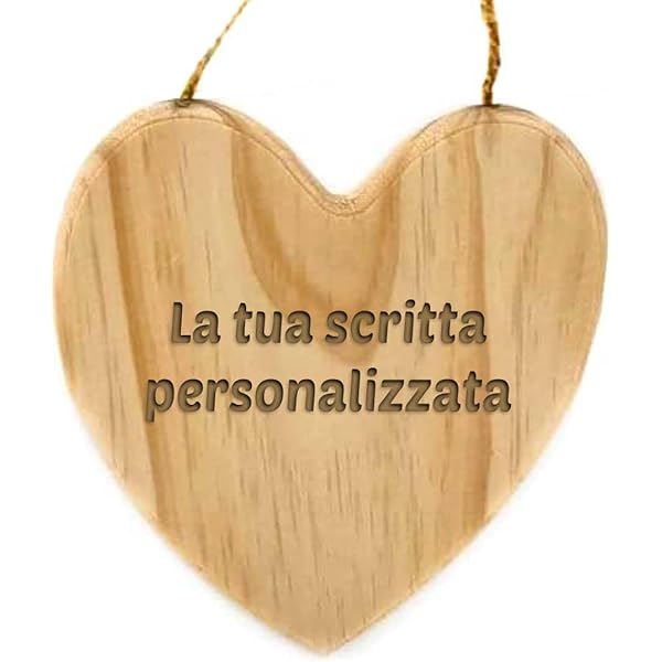 Targhetta In Legno Personalizzabile Per Porta - Con Corda In Canapa, Ideale Per Cognome, Nome O Frasi - Per Casa, Natale O Feste - Foto 5