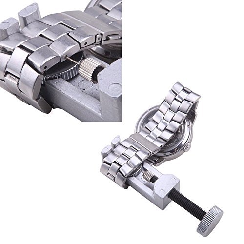 Hommii Uhrenarmband Strap Kettenbolzen Entferner Metall Armband Verstellbarer Link Stifte Remover Reparutur Uhrmacherwerkzeug Stiftausdrücker Verbindungsstift mit 3 Pins - 7