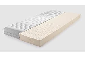 ‎RAVENSBERGER MATRATZEN Ravensberger Matratzen Kinder- und Jugendmatratze Natura Latexmatratze für Kinder RG75 | Härtegrad H1/2 | 100% Naturlatex | Für Allergiker |für Babys geeignet (Baumwoll-Bezug, 90 x 200 cm)