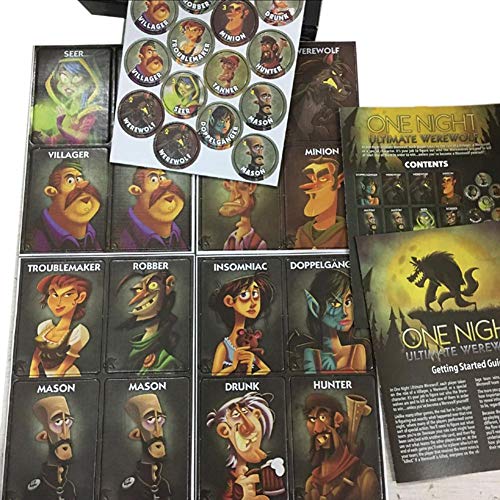 Giochi Di Carte Auspilybiber Carte Da Gioco One Night Ultimate Werewolf Alien Carte Da Gioco Da Tavolo Versione Inglese Carte Da Gioco Da Tavolo Inglesi In Stile 4 Excellently Giochi Da Tavola