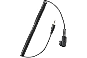 PHOLSY S6 Kamera Fernauslöser Anschlusskabel 2,5 mm Klinke Kabel für Auslöser (z.B.Timer Fernauslöser) und für Sony Konica Minolta DSLR Kameras - Ersatz für Spiral-Verbindungskabel 2,5mm-S1 2,5-S1