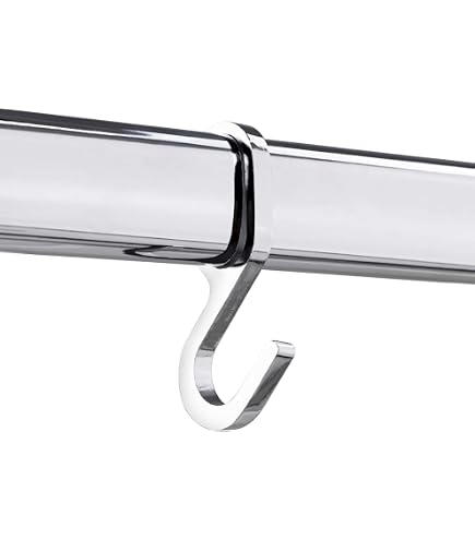 FIRJOY Ovale Schrankstange Aus Alu – Verstellbar Von 43,2 Bis 73,7 Cm, Mit Endstützen