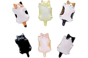 YALUCKY Aimant Frigo Puissant dePetit Chat 3x2 Aimants Tableau Magnétique Aimant Frigo Decoratif Magnet Ornement Parfait Tableau Blanc Carte Notes Calendrier aimants 6 Pack