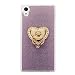 Produktbild MUTOUREN TPU Silikon Hülle für Sony Xperia XA Ultra/C6 Ultra/C6 Bling Glitzer Handyhülle Schutzhülle Etui Protective Case Cover Rück mit Ring Anti-Handytasche Bumper-Lila