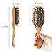 Airbag Massage Wood Hair Brush, Vinmax Handmade Natural Green Sandalwood Hair Comb with Detangling Airbag Wooden Hair Combs for Anti-static, Eliminating Dandruff, Scalp Massage for Hair Health