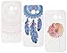 Produktbild CreWin 3 Pack Hülle kompatibel mit Samsung Galaxy A5 2017 Handyhülle Silikon Gel TPU Transparent Bumper Durchsichtig Schutzhülle Klar Handytasche Soft Case - Mandala + Feder + Blume