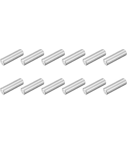 XYWHPGV 100 Pz 1.5mm x 12mm Spina di riferimento 304 In Acciaio Inox Legno Letto a Castello Spine di riferimento Mensola Pioli Ripiani di Supporto Tono Argento(e9c2e 1b1c2 941f9 61b72 6013c 4ad5f