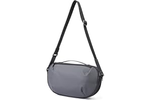 FANDARE Ultraleggero Borse Tracolla Borsello Uomo Borsa tracolla Donna Borsa a Spalla per 10.5 inch Tablet Scuola Università Viaggio Lavoro Borsetta Messenger Bag Impermeabile Poliestere Grigio