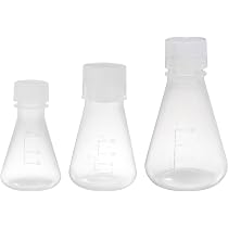 Set 10 Ampolle Erlenmeyer Da 50ml In Vetro Borosilicato - Per Laboratorio, Esperimenti E Didattica
