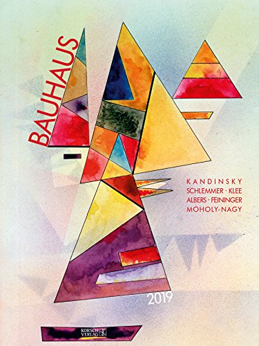 Bauhaus 201319 2019: Großer Kunstkalender. Hochwertiger Wandkalender mit Meisterwerken des Bauhaus Stils. Kunst Gallery Format: 48 x 64 cm, Foliendeckblatt
