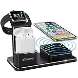 ♠【2 Ladekabel dabei:】 Die Apple Watch Ladestation wird zusammengebaut geliefert. 1 * 3.3ft Micro USB Kabel für Wireless Charging, 1 * 3.3ft lightning Kabel für Apple AirPods. YFW bietet Ihnen 1 Jahr Garantie ab dem Datum der Lieferung an den Benutzer. Für die Probleme zur Produktqualität können Sie sich an uns zur Zeit wenden.