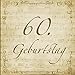 Produktbild 60. Geburtstag: Gästebuch mit edlem Softcover  I 80 Seiten für 40 geschriebene Glückwünsche und Fotos I Noten im Vintage-Design I Geschenk zum Geburtstag