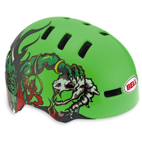 Preisvergleich Produktbild Bell Fahrradhelm Fraction, neon green demons, 48-53 cm, 210028015
