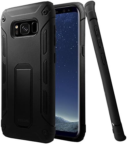 Galaxy S8 Plus Case,YELUN[Heavy Duty]Shockproof Slim Fit Dual Layer Soft TPU &amp; Hard PC Rugged Holster Cover Full-body Protective Bumper Case with Kickstand for Samsung Galaxy S8 Plus8 Plus