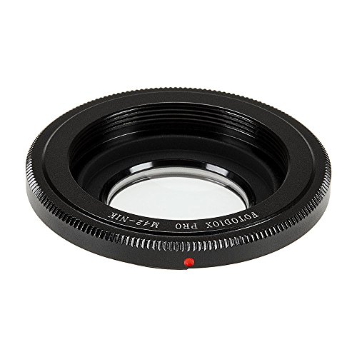 Fotodiox Pro Adaptateur de monture d objectif avec objectif 1 4x de correction pour une mise au point - pour Objectif M42    Cam  ra Nikon comme D7200  D5000  D3000  D300S ET D90 DX