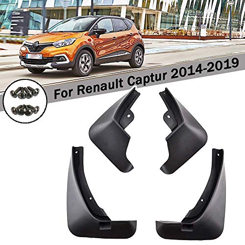 L&U 4 stücke Set Geformte Schmutzfänger Für Captur 2013-2019 Vorne Hinten Schmutzfänger Spritzschutz Klappe Kotflügel
