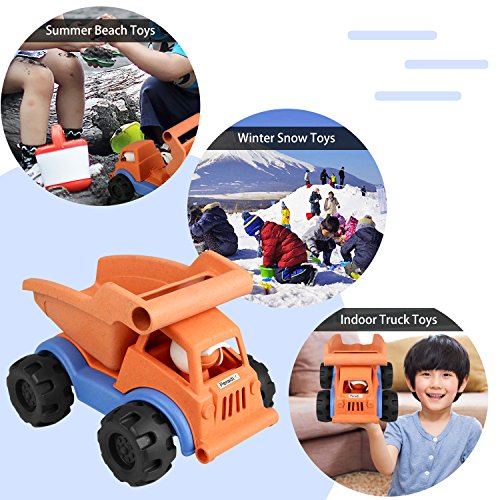 Pull Back Cars Push and Go Car Mini Construction Die Cast Vehicles and Raced Dump Truck Car Pretend Play Toy Model Kit Set (Truck)