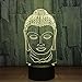 Produktbild OOFAY LIGHT® 3D LED Nachtlicht Lampe Buddha 7 Farbwechsel Touch-Schalter USB Acryl Farbige Lichter Atmosphäre Lampe Schlafzimmer Licht Für Geschenk