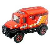  Matchbox Ambulance Krankenwagen - 4x4 SCRAMBULANCE rot - MBX Heroic Rescue - Rettungswagen Ambulance Sani Rotkreuz Rettung Ambulanz Malteser Notarzt KTW