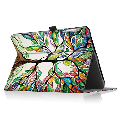 WizFun Folio Hülle Schutzhülle Tasche Case Cover mit Auto Schlaf / Wach Funktion für 9.7 Zoll Apple iPad 9.7 2017 / iPad Air 2 / iPad Air Tablet, LuckyTree - 7
