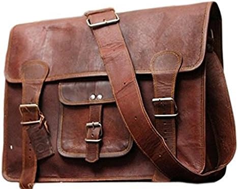 FAIRKRAFT Leather Laptop Bag Messenger Briefcase Satchel 15" Gift Leather Bag