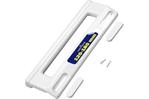 Universalhandtag för Kylskåp med Fästavstånd från 120 till 180 mm Vit Handtag för Kyl och Frys Passar alla märken Garanti 10