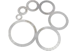 KUEZCVYA Kreis schablone Lineal - Lederecke und Kreisschablone Führung für Lederarbeiten – aus Edelstahl