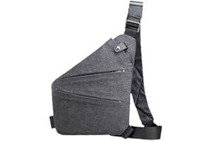 TKERINSE Anti-Diebstahl-Reisetasche, mehrere Taschen, Brusttasche, Reisetasche, Anti-Diebstahl, Crossbody-Tasche für Männer und Frauen, Schulterrucksack, persönliche Tasche für Radfahren, Wandern