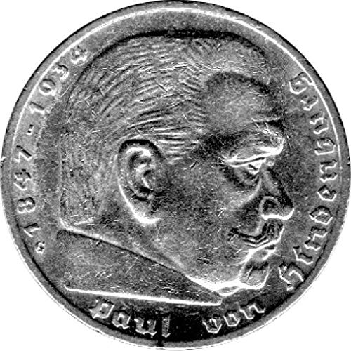 Preisvergleich Produktbild Münze 5 Reichsmark Deutschland, 1936 G, Hindenburg (Jäger: 367) Vorzüglich