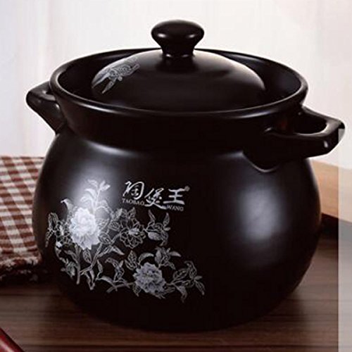 Pot De Soupe Par FONK Haute Température Anti-chaud épais Céramique Casserole De Rangement.,A-3.4L