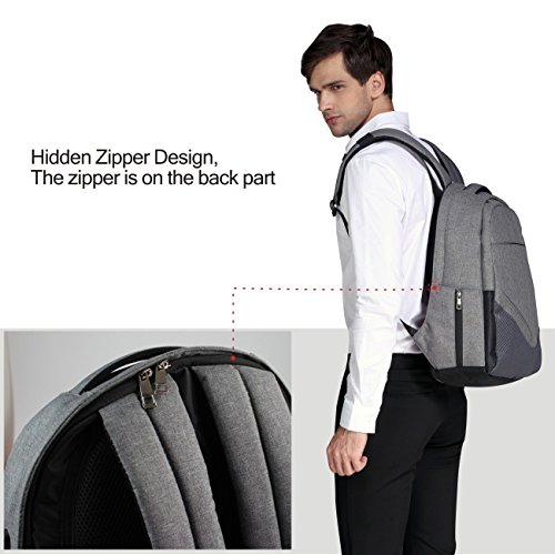 WinBridge Anti-Diebstahl-Laptop-Rucksack Reisetasche mit USB-Ladeanschluss Wasserdicht Business Daypack 【BP002】 - 7