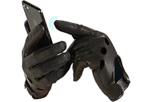 Harssidanzar Guantes de cuero para conducir para hombre GM026D
