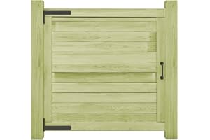 vidaXL Portail de Jardin 100x100 cm Arche Portillon Clôture Bois Pin Imprégné