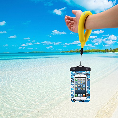 Luxebell® Wasserdichte Kamera Float Handschlaufe Armtrageschlaufe Schwimm-Armschlaufe für Ihre Unterwasserkamera Iphone Gopro VTech Kidizoom Action Cam Handy Marine-Fernglas Camcorder (2 Stück) (Yellow) - 2