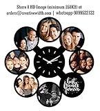 Creative Width Customized, Personalized Gift Clock,(11X11Inch)