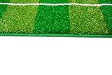 Kinderteppich Spielteppich Kinderzimmer Teppich Fußball Teppich in Grün Hellgrün Schwarz Weiss Größe 160×230 cm - 6