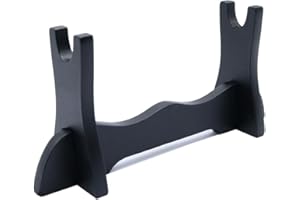 PANINA Mini Samurai de madera Espada Katana Wakizashi Tanto Soporte Soporte Pantalla 1 capa 8 "