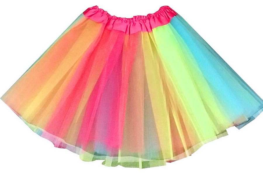 Tutu Skirt, Layered Tulle Dance Skirts for Kids Girls Dance Birthday Princess Party