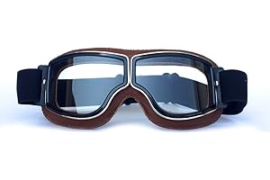 HONCENMAX Motorcycle Goggles, Motocross Glasses for Helmet, Safety Goggles for Dirt Bike BMX ATV Off Road Racing Ski Snowboard - Fog-proof/Windproof/UV Protection Adult