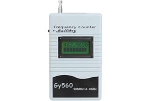 EBTOOLS Compteur de fréquence Radio, GY560 50Mhz à 2.4Ghz Compteur de fréquence Portable Outil de Mesure de fréquence Radio bidirectionnel pour Bateau de Voiture