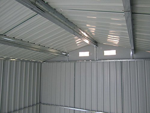 Gartenhaus Geräteschuppen 11m² aus verzinktem Stahlblech Metall grün von AS-S - 7