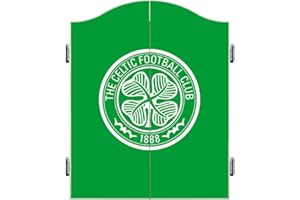 FOCO Officially Licensed Celtic Football Club Bhoys 1888 FC Darts and Dartboard Cabinet, Avaialable in Multiple Designs